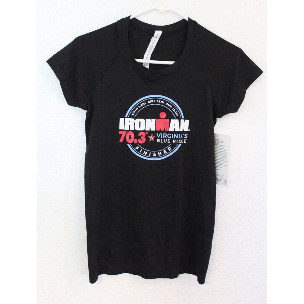 Lululemon Ironman Blue Ridge Swiftly Tech Short Sleeve Shirt Women's Size 4